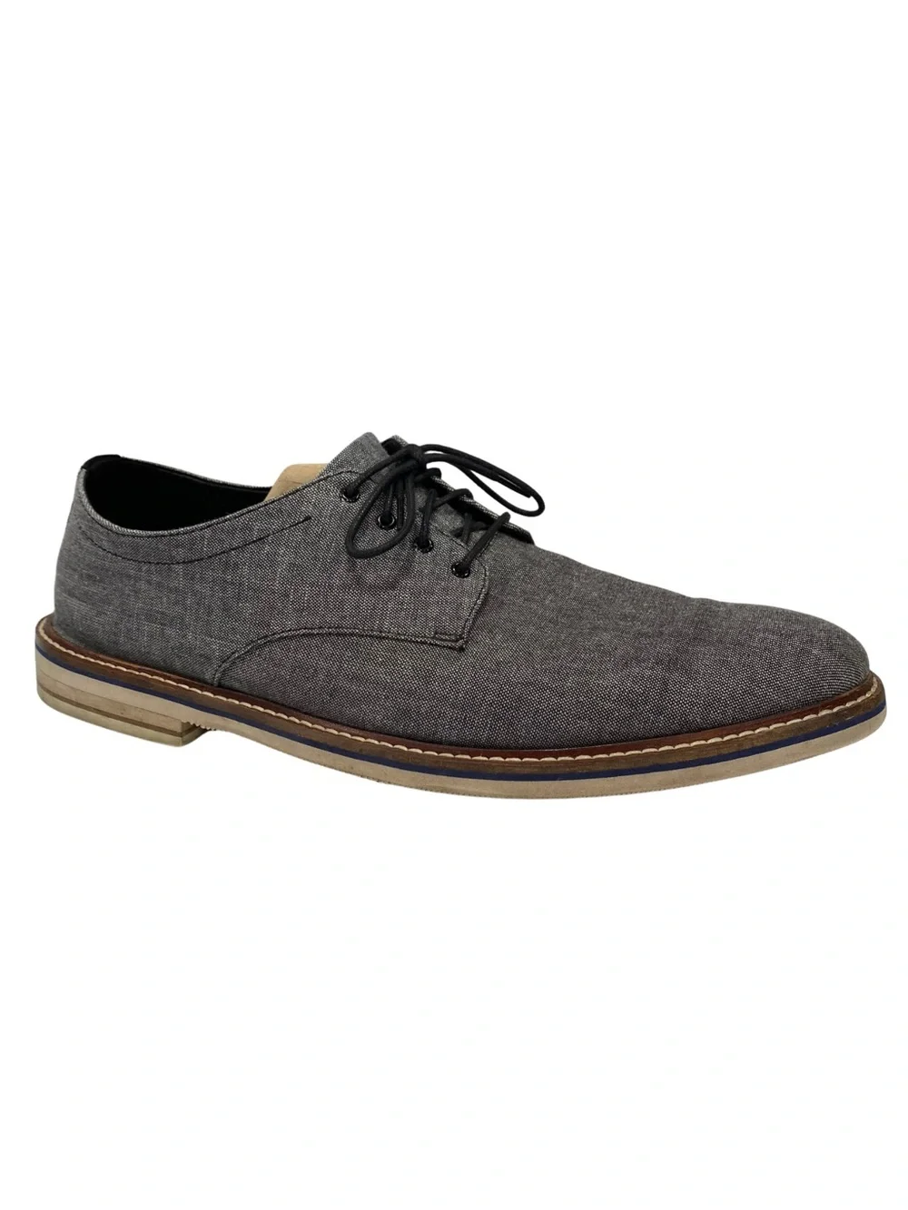 Bostonian Commonwealth Oxford Dezmin Plain Black Gray Canvas Shoes Men’s 13